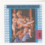 Stamps Equatorial Guinea -  PINTURAS FAMOSAS DESNUDOS-SALVIATI