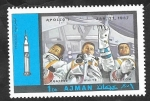Stamps United Arab Emirates -  Ajman 115 - Programa Apolo, Chaffee, White y Grissom