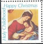 Stamps United States -  Santa Infancia,Feliz Navidad.