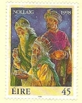Stamps Ireland -  Navidad - los tres Reyes  -  Nollaig 1998