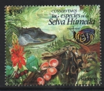 Stamps Mexico -  SELVA  HÚMEDA.  COCODRILO, MARIPOSA  AGRÍAS, HONGOS  COPITA, ANITILLO, SERPIENTE.
