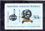 Stamps Oceania - Australian Antarctic Territory -  75 ANIV. EXPEDICIÓN POLO SUR 
