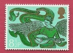 Stamps : Europe : United_Kingdom :  Navidad 1975 - Angeles músicos