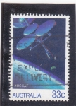 Stamps Australia -  SATELITE AUSSAT