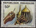 Sellos del Mundo : Africa : Rwanda : RUANDA 1979 Michel 1002 Sello Nuevo Artesania Yvert895