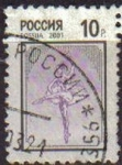 Stamps Russia -  RUSIA 2001 885 Basico Gimnasia Bailarian Usado