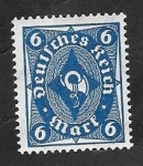 Stamps Germany -  Reich - 209 - Trompeta postal