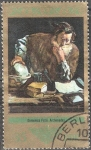 Stamps Germany -  Galería de los Viejos Maestros en Dresde.-Arquímedes por Domenico Fetti(DDR). 