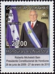 Stamps Honduras -  Paz Fe Democracia