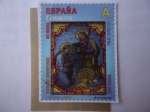 Sellos de Europa - Espa�a -  Ed:4922 - Navidad 2014 - Natividad - Vitral de:Eguberri Zoriontsuak.