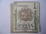 Sellos de Europa - Espa�a -  50 Aniversario de la UAPE - Unión Postal de las Américas y España.    