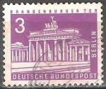 Sellos del Mundo : Europa : Alemania : Edificios y monumentos de Berlín. Puerta de Brandenburgo.