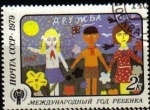Sellos de Europa - Rusia -  Rusia URSS 1979 Scott 4772 Sello Nuevo Año Internacional del Niño matasello de favor preobliterado M