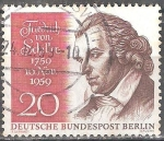 Stamps Germany -  Bicentenario de nacimiento de Schiller (poeta). 