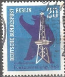 Sellos del Mundo : Europa : Alemania : Gran Exposición de Radio Alemana 1963.