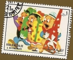 Stamps United Arab Emirates -  SHARJAH - Personajes de la Warner - Regalos para cumpleaños Bugs Bunny