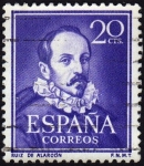 Stamps : Europe : Spain :  INT-LITERATOS-RUIZ DE ALARCÓN