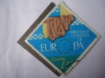 Stamps Spain -  Adhesión al Consejo de Europa.