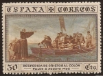 Stamps Spain -  Despedida en Puerto de Palos  1930  30 cents
