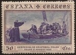 Stamps Spain -  Despedida en Puerto de Palos  1930 50 cents