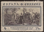 Stamps Spain -  Desembarco en Guanahaní  1930  4 ptas