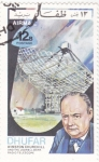 Stamps Oman -  WINSTON CHURCHILL Y TELESCOPIO