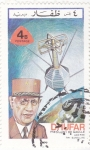 Stamps Oman -  PRESIDENTE DE GAULLE Y SATÉLITE