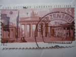 Stamps Germany -  Puerta de Brandeburgo, del Arquitecto Carl Gotthard Langhans (1732-1808)