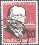 Sellos de Europa - Alemania -  Centenario de Albert Ballin.