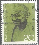 Stamps Germany -  Mohandas Karamchand Gandhi (Mahatma), 1869-1948, líder del movimiento de independencia de la India.