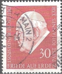Stamps Germany -  El Papa Juan XXIII. (Angelo Giuseppe Roncalli 1881-1963).