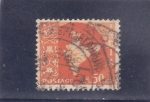 Stamps India -  mapa