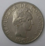 monedas de America - Colombia -  1967 venta