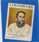 Stamps : America : Colombia :  Rafael Nuñez