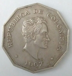 monedas de America - Colombia -  1967 venta