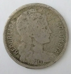 monedas del Mundo : America : Colombia :  1907 p/m venta