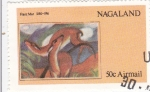 Stamps Nagaland -  obra de Franz Marc