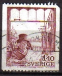 Stamps Sweden -  SUECIA Sweden Sverige 1974 Scott 1093 Sello Mr. Simmons Publicista Sueco