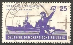 Stamps Germany -  592 - 6º anivº del ejército popular, marina
