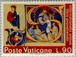 Sellos de Europa - Vaticano -  Año Internacional del Libro