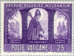 Sellos de Europa - Vaticano -  Polonia Católica Milenaria
