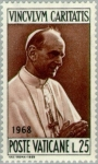 Stamps Vatican City -  Viaje de Pablo VI en Bogotá