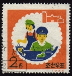 Stamps North Korea -  COLNIÑOS