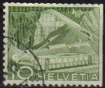 Stamps : Europe : Switzerland :  Suiza 1949 Scott 330 Sello Serie Industria Desarrollo Tren por las Montañas Michel 531 Switzerland S