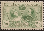Stamps Spain -  Exposicion de Industrias de Madrid 1907 50 cénts