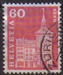 Stamps : Europe : Switzerland :  Suiza 1960 Scott 391 Sello Serie Basica Castillos, Arquitectura TORRE BERNA Michel 705 Switzerland S