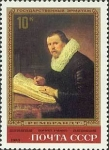 Stamps Russia -  Pinturas de Rembrandt en el Museo del Hermitage.