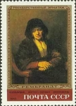 Stamps Russia -  Pinturas de Rembrandt en el Museo del Hermitage.