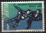 Stamps Switzerland -  Suiza 1965 Scott 460 Sello Campeonato de Patinaje Hielo Michel 822 Switzerland Suisse 
