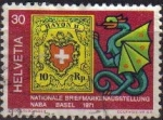 Stamps Switzerland -  SUIZA Switzerland Suisse 1971 Scott526 Sello Serie Exposición Sellos Basilea Michel 942 Usado